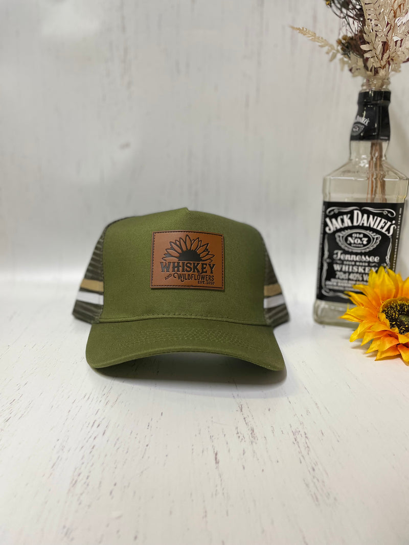 W&W Olive & White Trucker Cap DEC