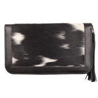 COUNTRY ALLURE Georgia Small Cowhide Leather Purse - 017 Black