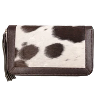 COUNTRY ALLURE Georgia Small Cowhide Leather Purse - 020 Dark Brown