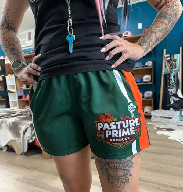 GFOUR Unisex Footy Shorts - "PASTURE PRIME"