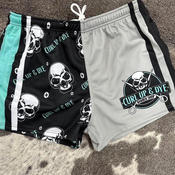 GFOUR Unisex Footy Shorts - "Curl Up & Dye"