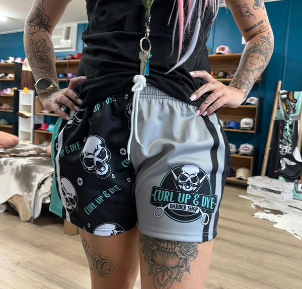 GFOUR Unisex Footy Shorts - "Curl Up & Dye"