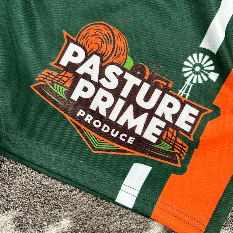 GFOUR Unisex Footy Shorts - "PASTURE PRIME"