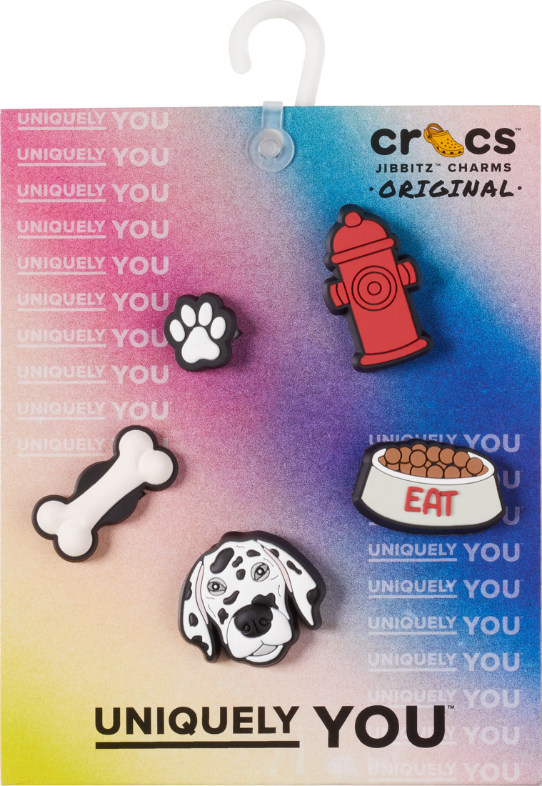 CROCS Jibbitz™ Shoe Charms - Who Let The Dogs Out 5 Pack