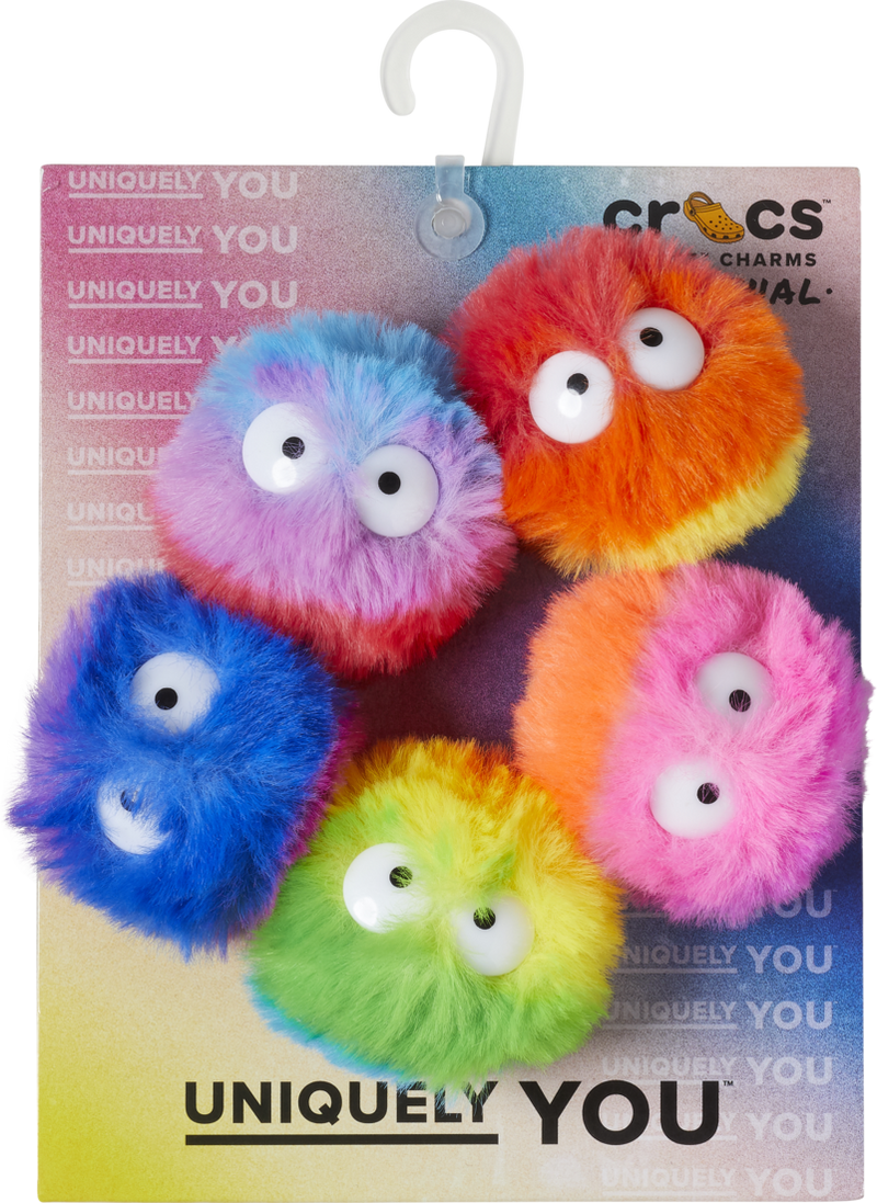 CROCS Jibbitz™ Shoe Charms -Fuzzy Puff Characters 5 Pack