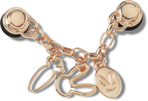 CROCS Jibbitz™ Shoe Charms - Bunny Gold Chain