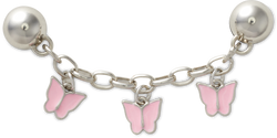 CROCS Jibbitz™ Shoe Charms - Goth Girl Butterfly Chain