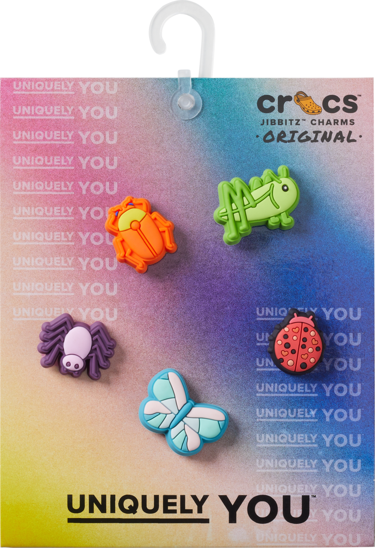 CROCS Jibbitz™ Shoe Charms - Colorful Insects 5 Pack