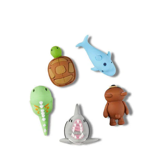 CROCS Jibbitz™ Shoe Charms -3D Animal Poses 5 Pack