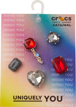 CROCS Jibbitz™ Shoe Charms - Dark & Moody Gem 5 Pack