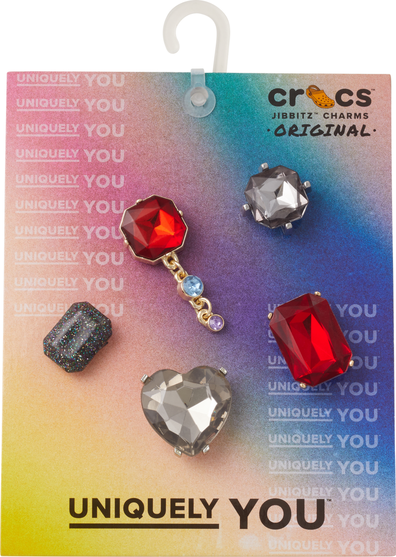CROCS Jibbitz™ Shoe Charms - Dark & Moody Gem 5 Pack