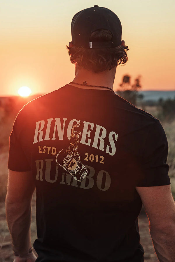 RINGERS WESTERN - Ain't My First Rodeo Stock Fit T-Shirt - Black