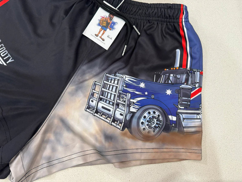 AFS Aussie Flag Truck Footy Shorts - With Pockets