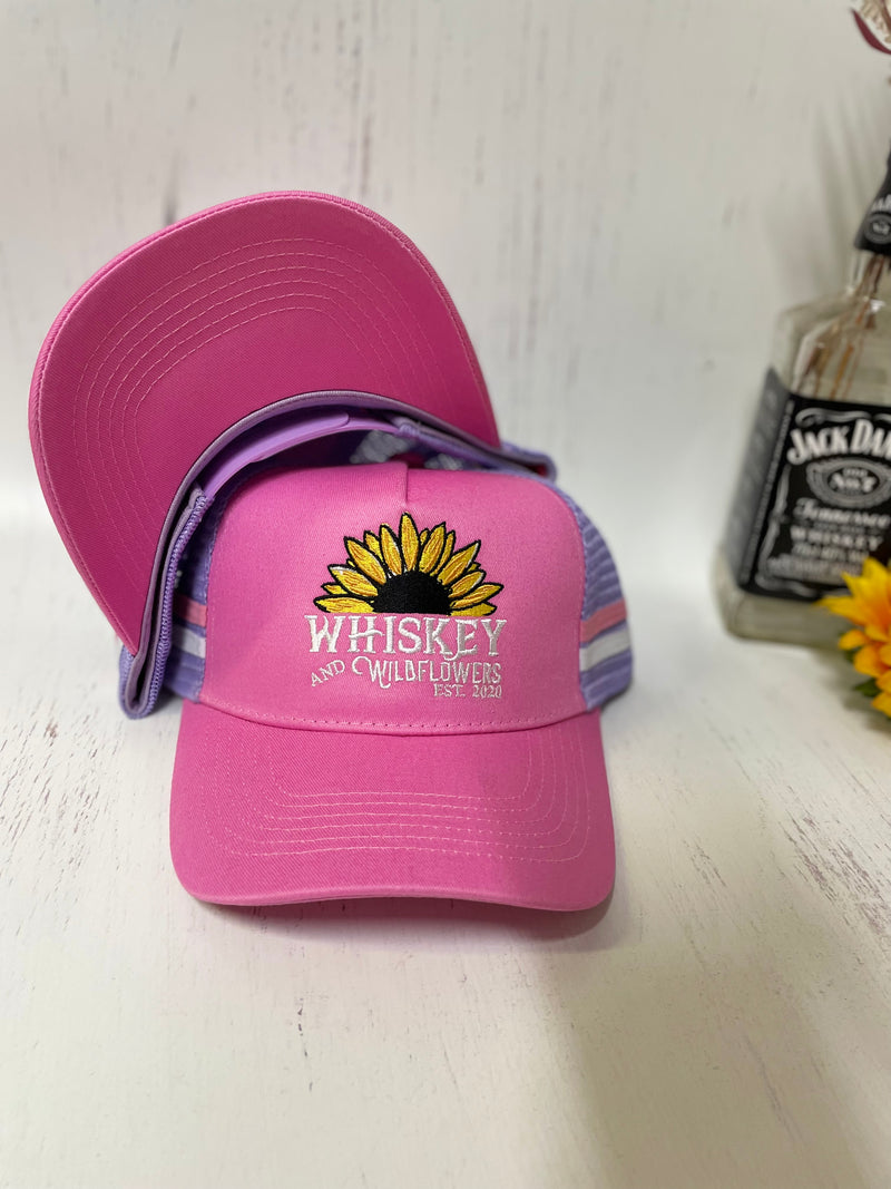 W&W Pink Lavender and White Trucker Cap DEC