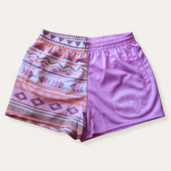 PCA Blush/Peach Aztec Footy Shorts