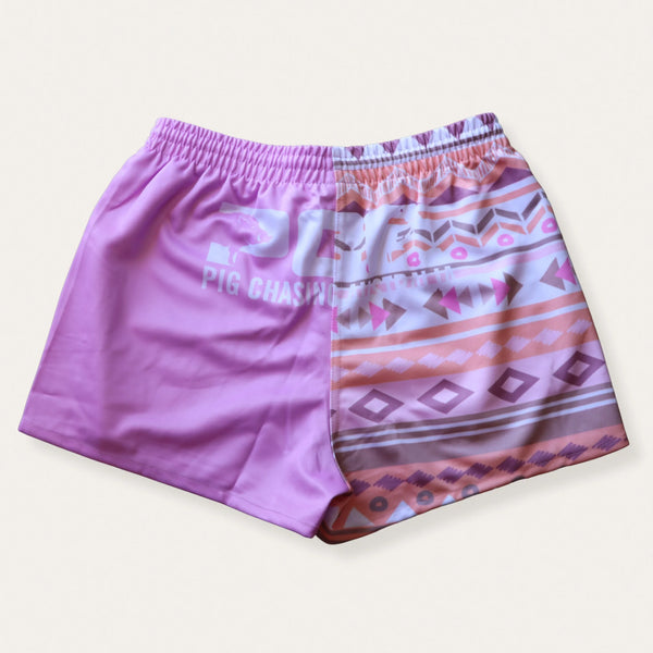 PCA Blush/Peach Aztec Footy Shorts