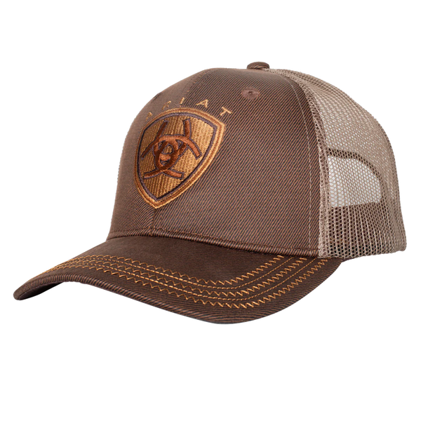 ARIAT- Oil Skin Brown - Structured Cap