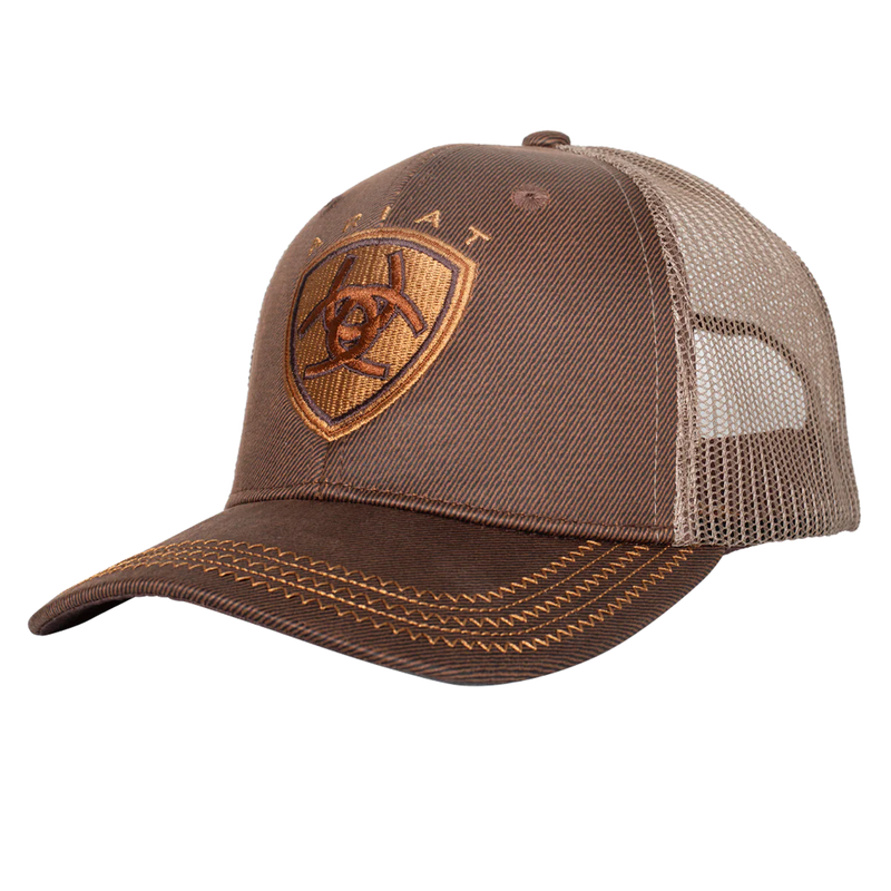 ARIAT- Oil Skin Brown - Structured Cap