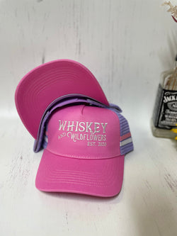 W&W Pink Lavender and White Trucker Cap DEC