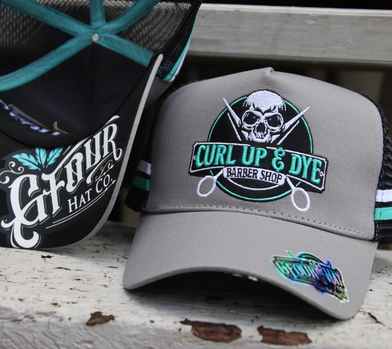 GFour Curl Up & Dye - Deep Fit Trucker Aqua