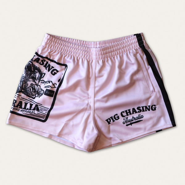 PCA Raging Boar Footy Shorts - Bone