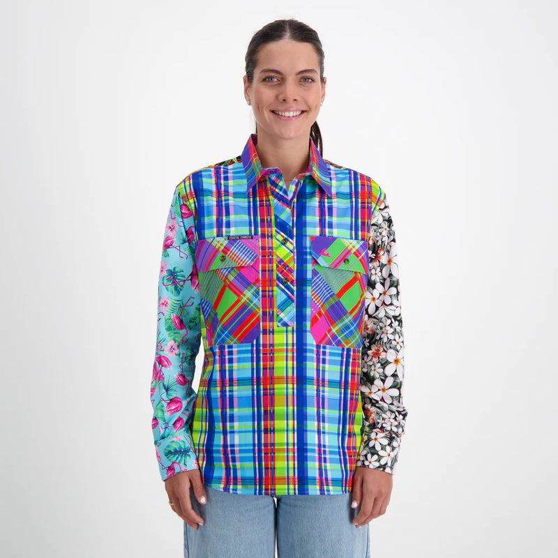 Coastal Cowboys - Jungle Women's Half Button Workshirt