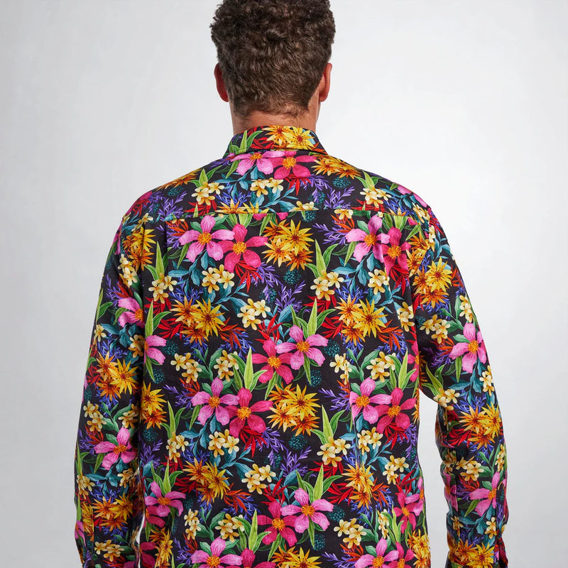 Coastal Cowboys - Midnight Mens Half Button Workshirt