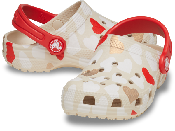 TODDLER CLASSIC HEART PRINT CLOG - Sandstone/ Multi