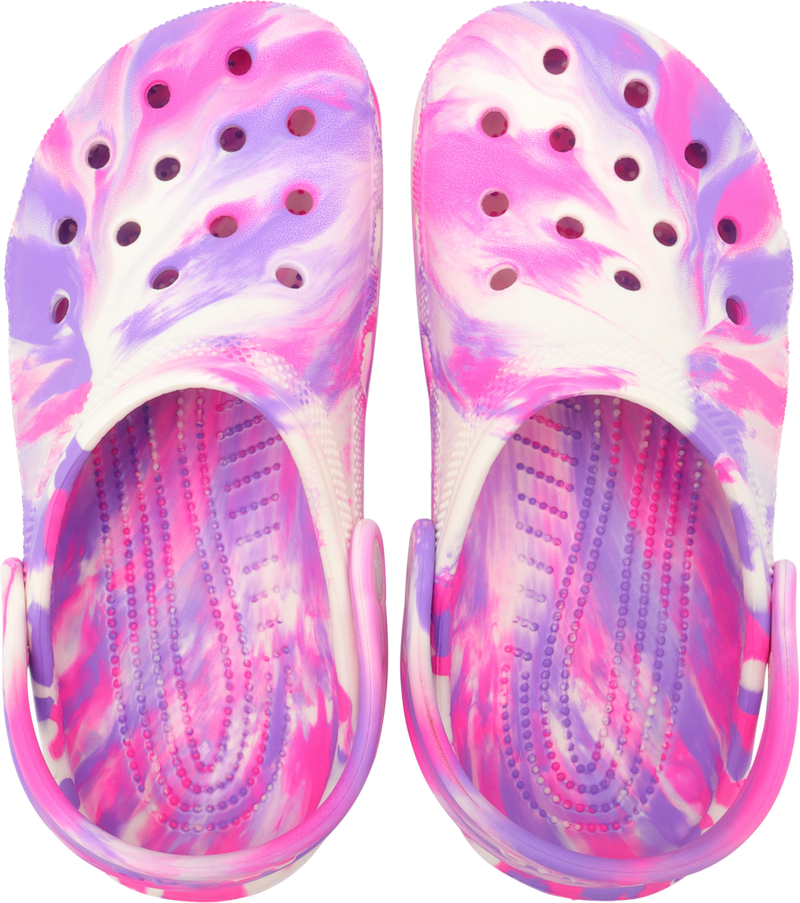 KIDS CLASSIC GLOW CLOG - Marbled Pink Crush/Multi