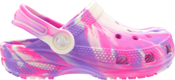 KIDS CLASSIC GLOW CLOG - Marbled Pink Crush/Multi