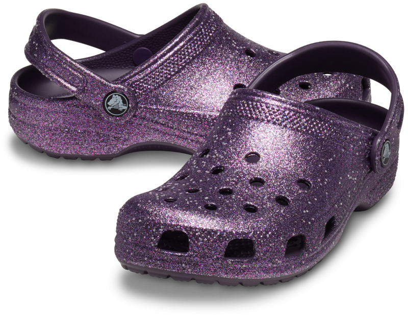 KIDS CLASSIC GLITTER CLOG - Dark Iris