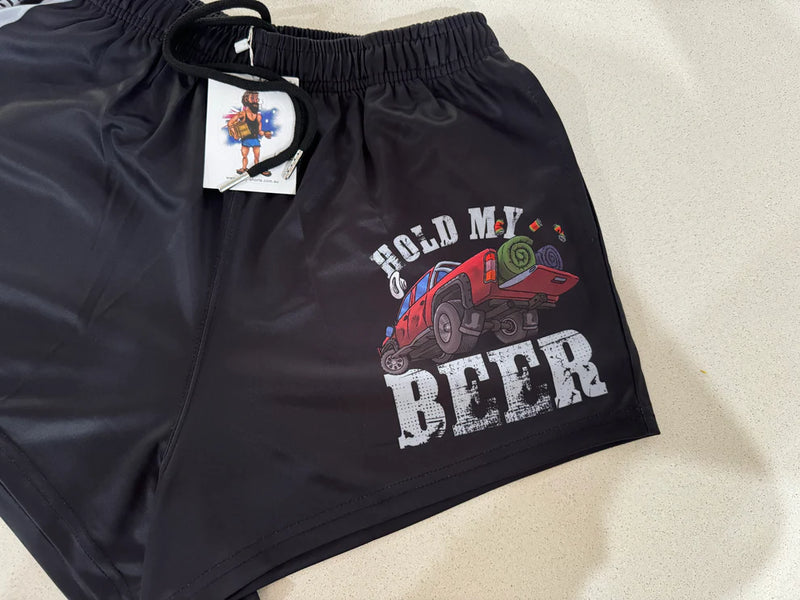 AFS HOLD My Beer - Footy Shorts With Pockets