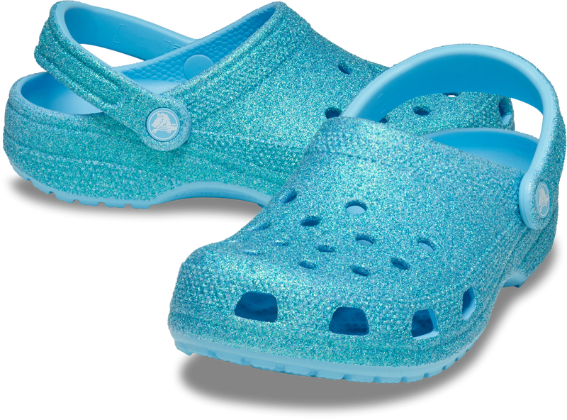 KIDS CLASSIC IRIDESCENT GLITTER CLOG - Tinted Glass