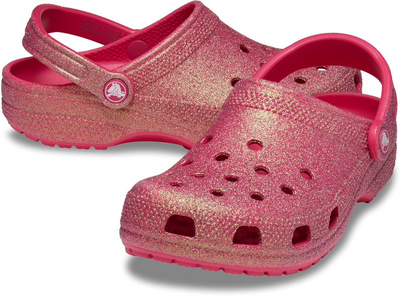 TODDLER CLASSIC IRIDESCENT GLITTER CLOG - Dragonfruit