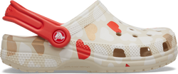 TODDLER CLASSIC HEART PRINT CLOG - Sandstone/ Multi