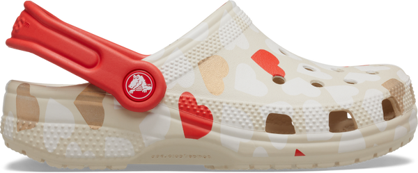 TODDLER CLASSIC HEART PRINT CLOG - Sandstone/ Multi