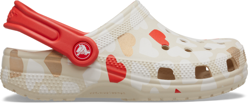 TODDLER CLASSIC HEART PRINT CLOG - Sandstone/ Multi