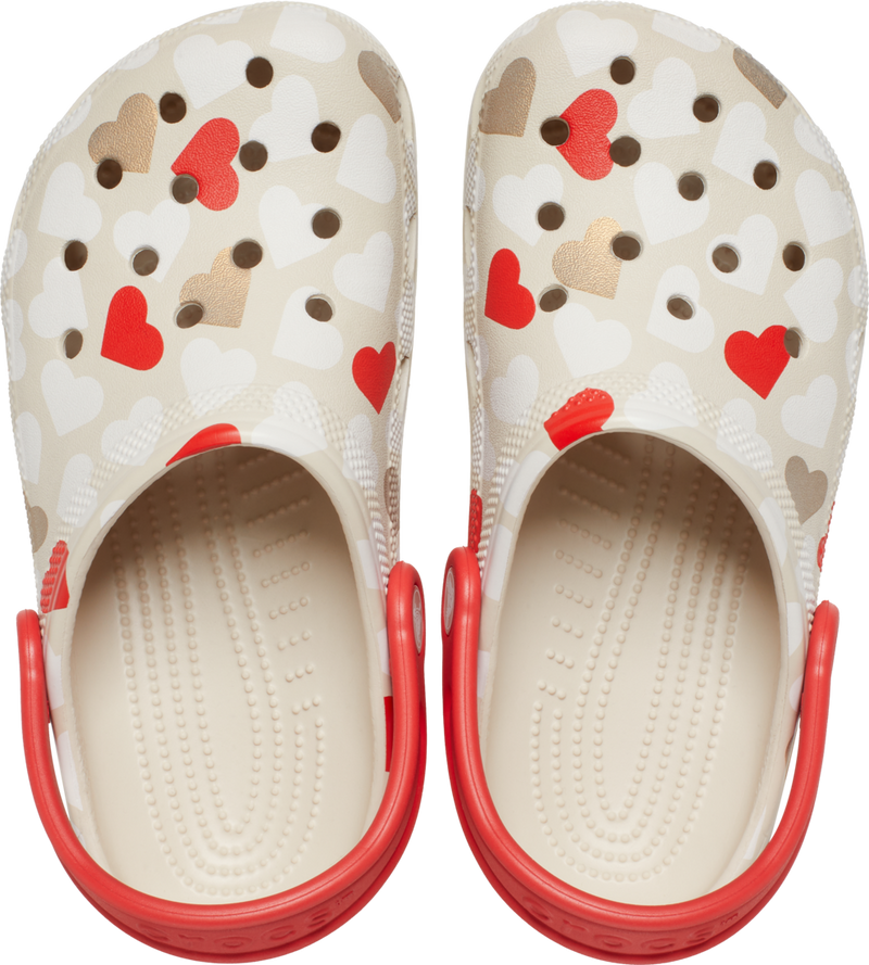 TODDLER CLASSIC HEART PRINT CLOG - Sandstone/ Multi