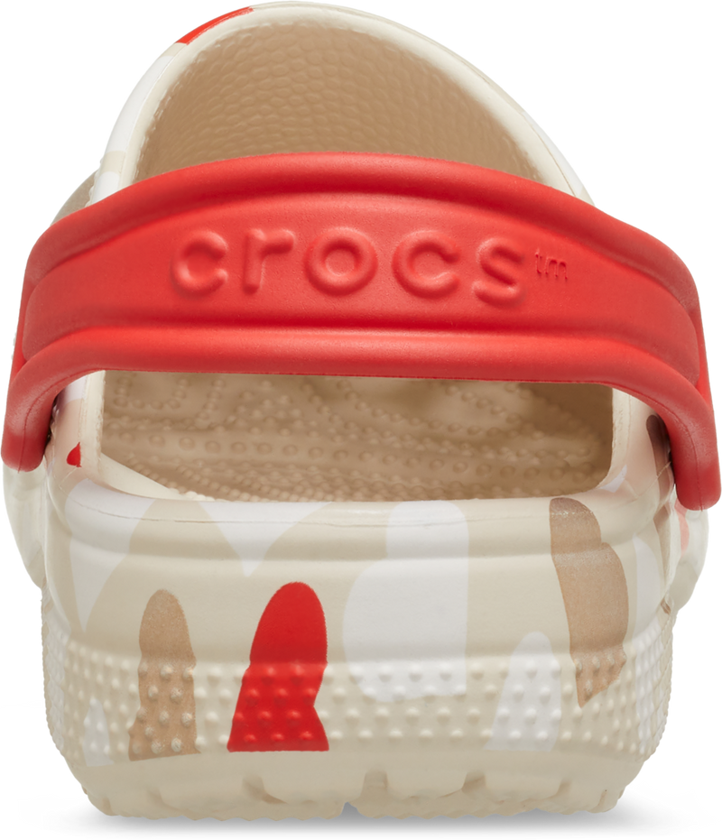 TODDLER CLASSIC HEART PRINT CLOG - Sandstone/ Multi