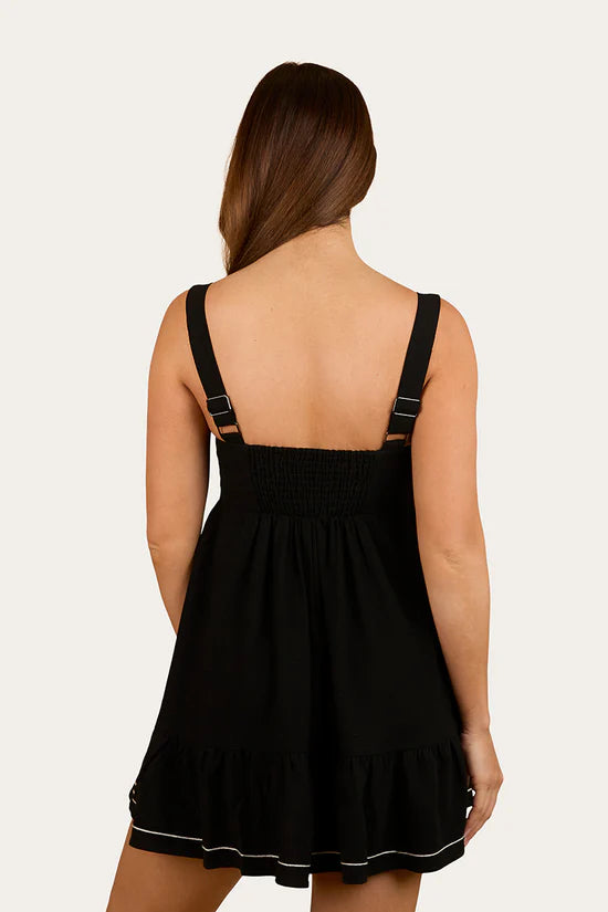 RINGERS WESTERN Westley Womens Embroidered Mini Dress - Black (Copy)