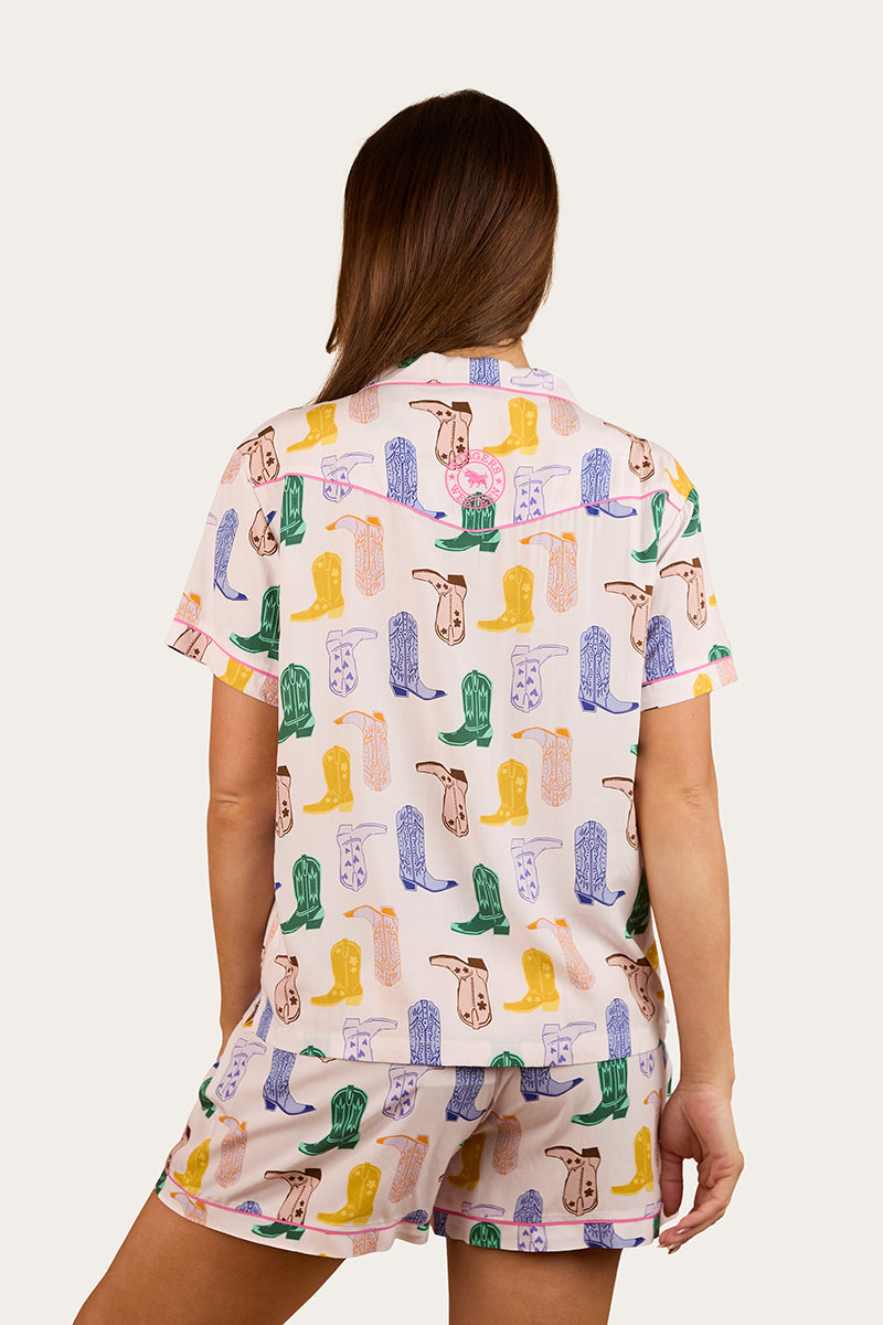 RINGERS WESTERN Bianca Womens Short Pyjama Set - Barely Pink