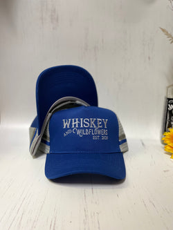 W&W Royal Blue & Light Grey Trucker Cap DEC