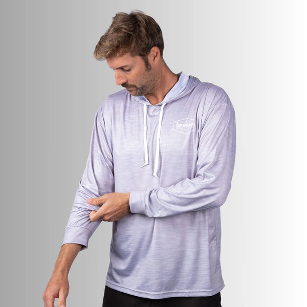 Up North Apparel - Mens OG Hyflex Hooded Jersey - Grey Marle