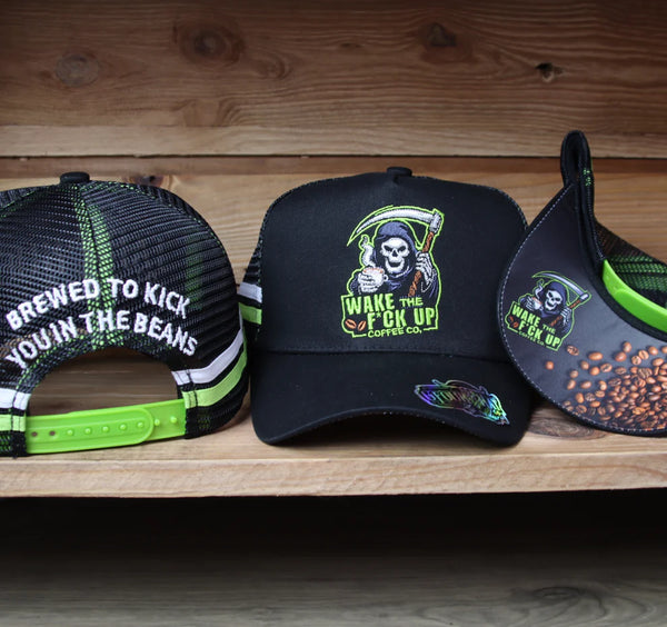 Gfour "WTFU Coffee co"- Black-Trucker Cap