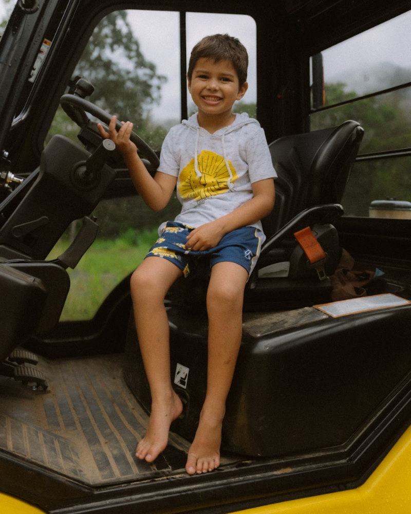 AFS Kids Machinery Footy Shorts With Pockets