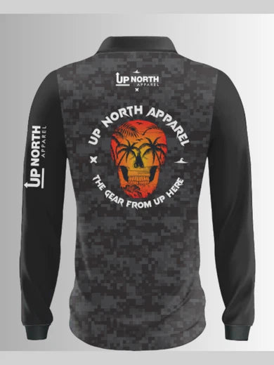 Up North Apparel - Kids Skull Island Polo Jersey