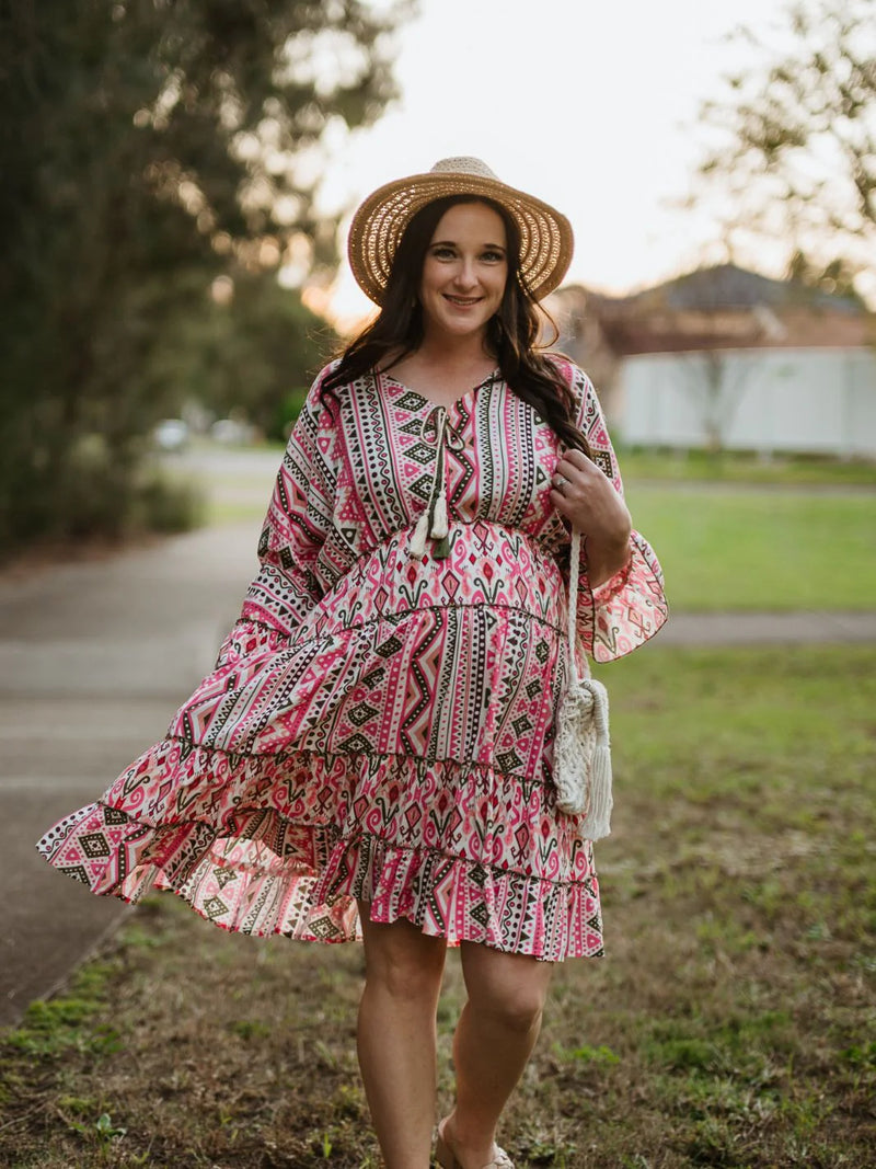 KashKiya - Pink BoHo Dream Dress
