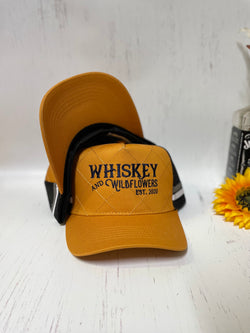 W&W Mustard Cross Stitch Trucker Cap DEC