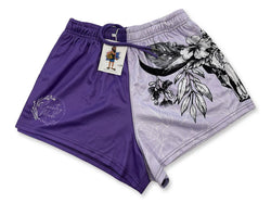 AFS "BULL SKULL PURPLE" Footy Shorts (With Pockets)