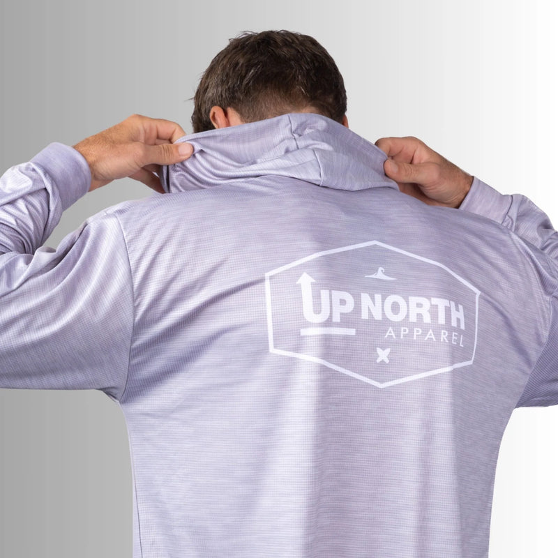 Up North Apparel - Mens OG Hyflex Hooded Jersey - Grey Marle